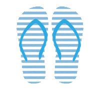 Flip Flop Summer Sticker