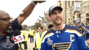 ice hockey blues parade GIF by NHL