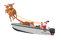 Santa Claus Christmas Sticker by Alumax Boats