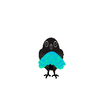 bird of the paradise dance Sticker by JenChibi