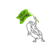 Hot Dog Toppings Sticker by Bieze Nederland