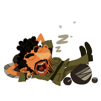 Sleepy Good Night Sticker by Afternoon films