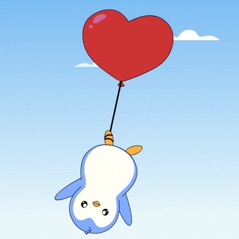 I Love You Hearts GIF by Pudgy Penguins