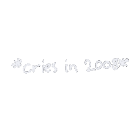 MariaOnTheMoon cry taylor year handwritten Sticker