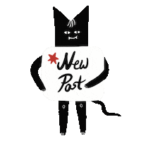 geleni cat new star new post Sticker