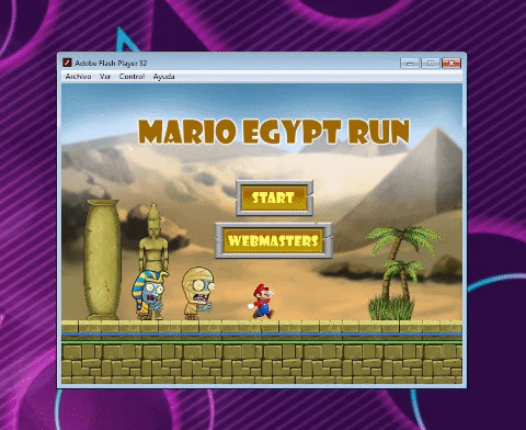 downloadhoy giphygifmaker descargar juego mario egipt run GIF