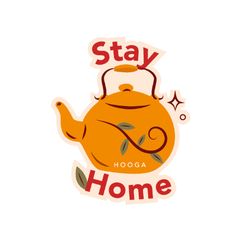 Kettle Stay Home Sticker by HOOGA