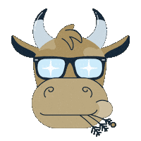 Summer Cow Sticker by Engelberg.Titlis