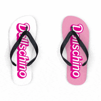 Dollschino barbie flip flops dollschino pink flip flops GIF