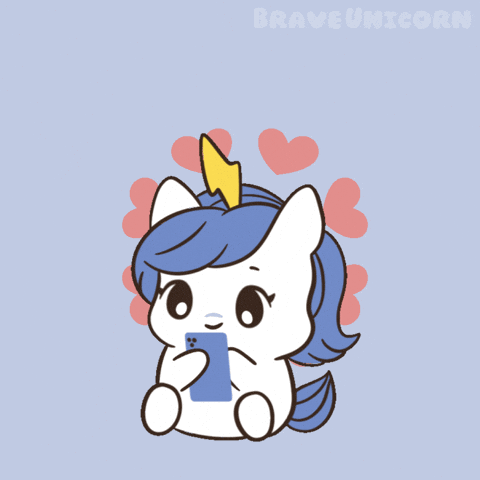 I Love You Heart GIF by Brave Unicorn