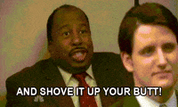 Shove It The Office GIF by Jess Stempel