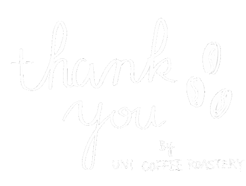 Thanks Cafe Sticker by uni coffee roastery
