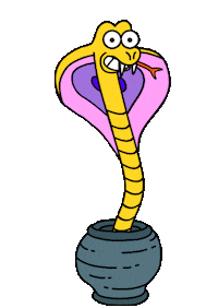 Snake Cobra Sticker by Earth Cubs