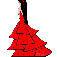 Lady In Red Love Sticker by Sweet Charee Gallery