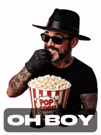 Here We Go Popcorn GIF by SkullyTattoo
