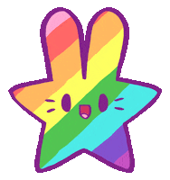 Star Love Sticker by Cat's Cafe Comics