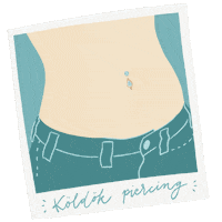 Piercing Sticker by csakfulbevalok