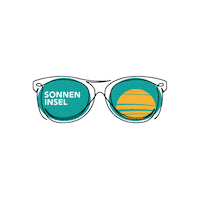 Sunglasses Sunset Sticker by fehmarn.de