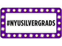 Grad Sticker by NYU Silver