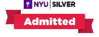 Admitted Sticker by NYU Silver