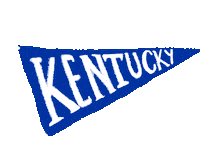 UKPhilanthropy kentucky pennant university of kentucky onedayforuk Sticker