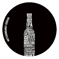 Beer Bottle Sticker by Reverse Components