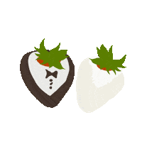 elegantconfection wedding strawberry bryllup chocolate strawberries Sticker