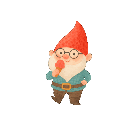 Giocabosco giphygifmaker gnome gelato gnomo Sticker