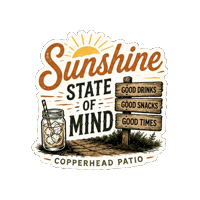 Happy Hour Summer Sticker by CopperheadDistillery