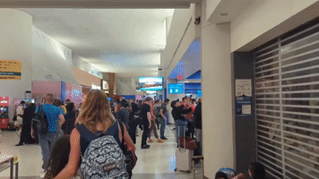 Crowds Line Up at Newark Airport Amid Travel Disruption