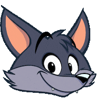 Caelys wink wolf la colle sur loup loupy Sticker