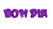Bom Dia Glitter Sticker