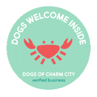 Dogfriendly Dogs Welcome Sticker by Dogs of Charm City