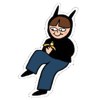Banana Eat Sticker
