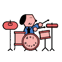 Jazz Drums Sticker by luizstocklerstudio