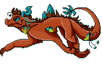 albineblood pixel dragon albineblood Sticker