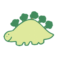 cototoc walking forest dinosaur 恐竜 Sticker