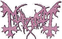 Black Metal Pink Sticker