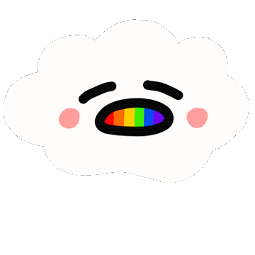 yebbin giphyupload rainbow weather clouds Sticker