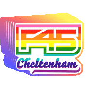 Gay Pride Sticker by F45 Cheltenham