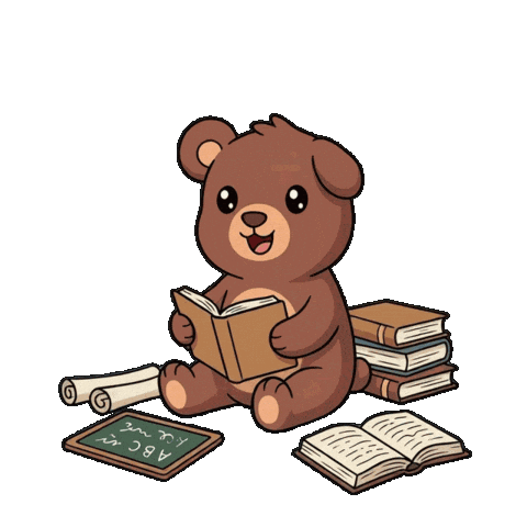Happy Teddy Bear Sticker by BEARISH