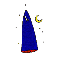 brainfkr star moon hat loser Sticker