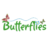 butterfliescreche children butterflies childcare creche Sticker