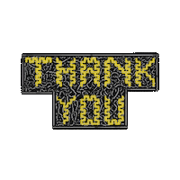 Text Thank You Sticker by Roberta Curcă
