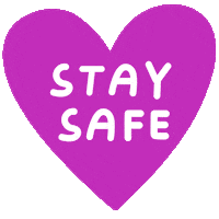 Heart Stay Home Sticker