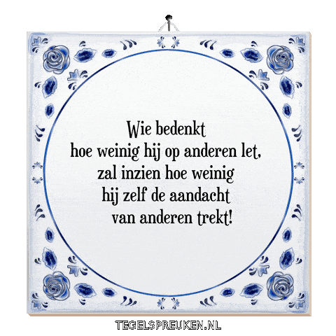 Humor Wijsheid Sticker by Tegelspreuken.nl
