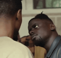 Staring Daniel Kaluuya GIF