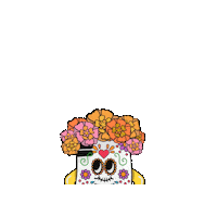 Register To Vote Dia De Los Muertos Sticker by Texas Freedom Network