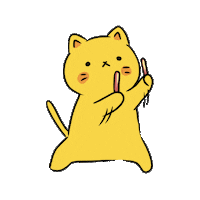 ねこ 踊る Sticker