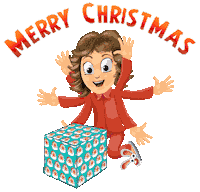 Merry Christmas Sticker by Bill Greenhead